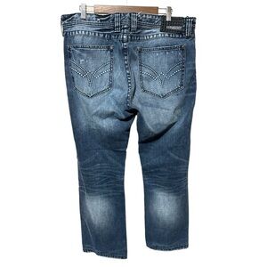 EUC - Affliction Black Premium Blake Relaxed Straight Jeans - size 38